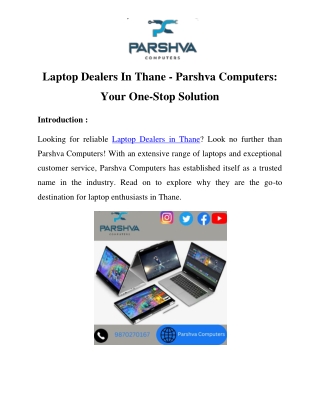 Laptop Dealers in Thane Call-9870270167