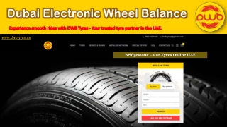 Bridgestone Tyres - Car Tyres Online UAE - DWB Tyres