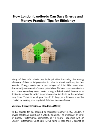 How London Landlords Can Save Energy and Money_ Practical Tips for Efficiency