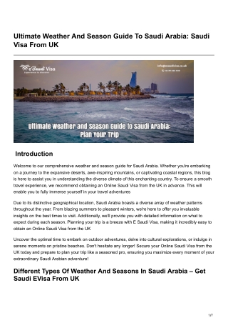 esaudivisa.blogspot.com-Ultimate Weather And Season Guide To Saudi Arabia Saudi Visa From UK