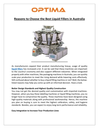 Reasons to Choose the Best Liquid Fillers in Australia