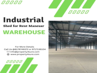 Industrial Property for Rent in IMT Manesar | Industrial Shed for Rent in Manesa