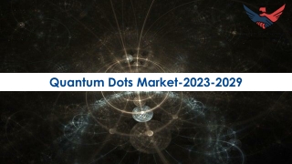 Quantum Dots Market Size, Share, Demand 2023-2029