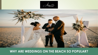 Why are Weddings on the Beach So Popular?