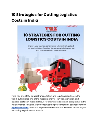 10 Strategies for Cutting Logistics Costs in India.docx