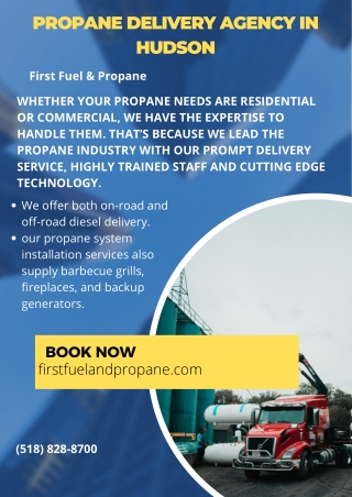 Propane Delivery Agency in Hudson