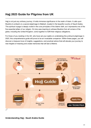 Hajj 2023 Guide for Pilgrims from UK