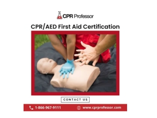 AED First Aid Certification Online