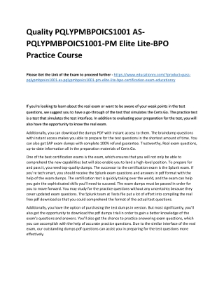 PQLYPMBPOICS1001 AS-PQLYPMBPOICS1001-PM Elite Lite-BPO