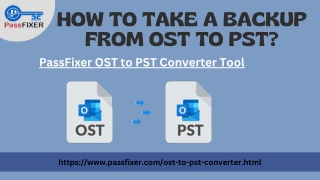 How to Take a Backup From OST to PST?