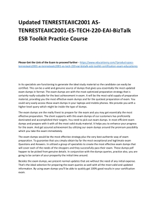 TENRESTEAIIC2001 AS-TENRESTEAIIC2001-ES-TECH-220-EAI-BizTalk ESB Toolkit