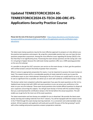 TENRESTORCIC2024 AS-TENRESTORCIC2024-ES-TECH-200-ORC-IFS-Applications-Security