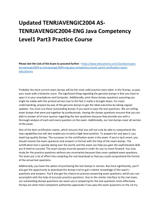 TENRJAVENGIC2004 AS-TENRJAVENGIC2004-ENG Java Competency Level1 Part3