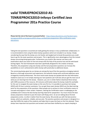 TENRJEPROICS2010 AS-TENRJEPROICS2010-Infosys Certified Java Programmer 201a