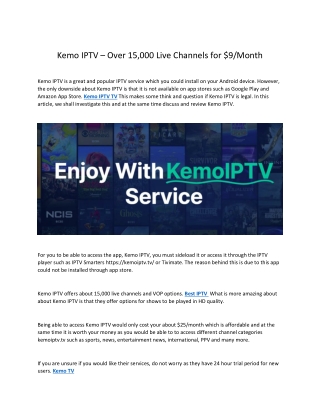 Kemo IPTV TV (1)