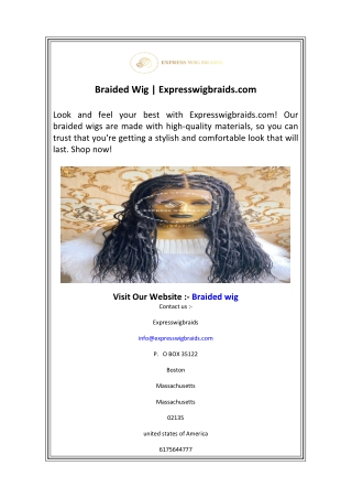 Braided Wig  Expresswigbraids.com