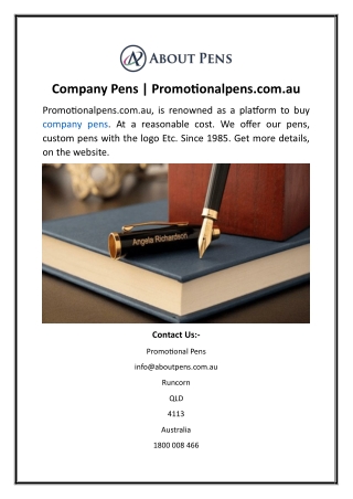 Company Pens  Promotionalpens.com