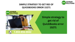 A quick guide to resolve QuickBooks Error 15271