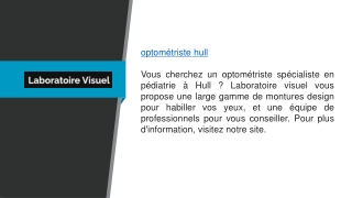 optométriste hull Laboratoirevisuel.ca