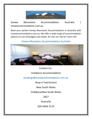 Snowy Mountains Accommodation Australia  snowaccommodation.com