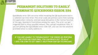 A proper guide to troubleshoot QuickBooks Error 324