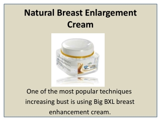 The Natural Breast Enlargement Cream That Really Works