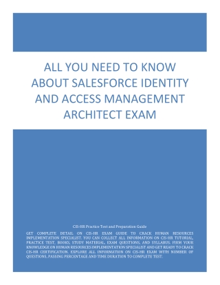 All You Need to Know About Salesforce Identity and Access Management Architect