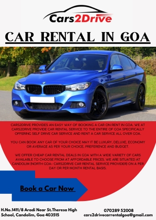 Car Rental in Goa