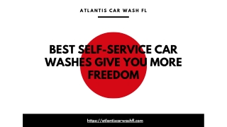 Experience Efficiency and Control at the Best Self-Service Car Wash