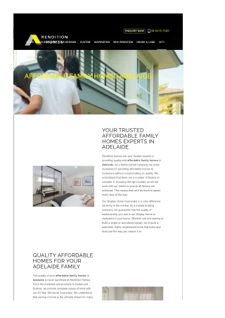 2 Storey Home Designs Adelaide