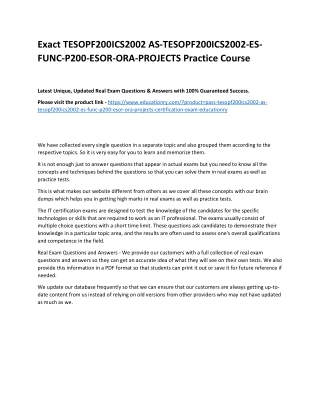 TESOPF200ICS2002 AS-TESOPF200ICS2002-ES-FUNC-P200-ESOR-ORA-PROJECTS