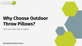 Why Choose Outdoor Throw Pillows