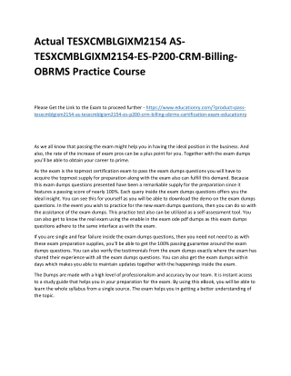 TESXCMBLGIXM2154 AS-TESXCMBLGIXM2154-ES-P200-CRM-Billing-OBRMS