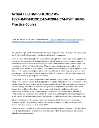 TESXHMPSFIC2012 AS-TESXHMPSFIC2012-ES-P200-HCM-PSFT HRMS