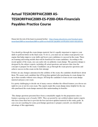 TESXORFPAIC2089 AS-TESXORFPAIC2089-ES-P200-ORA-Financials Payables