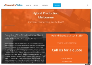 Hybrid Production The Future of Event Planning in Melbourne