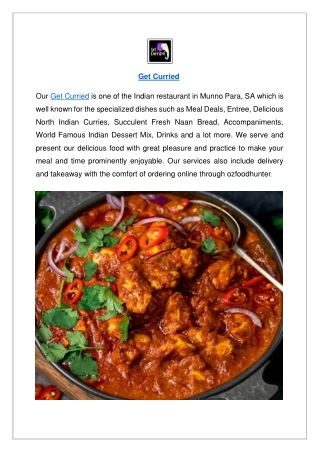 Up to 10% Offer Order Now - Get Curried Menu SA