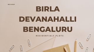 Birla Devanahalli Bangalore - E Brochure