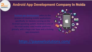 Android app Development Company In Noida