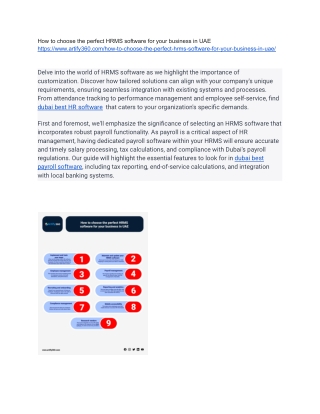 How to choose the perfect HRMS software for your business in UAE (1)