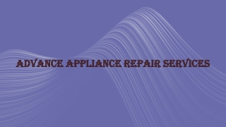 advance appliance