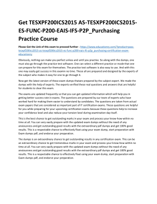 TESXPF200ICS2015 AS-TESXPF200ICS2015-ES-FUNC-P200-EAIS-IFS-P2P_Purchasing