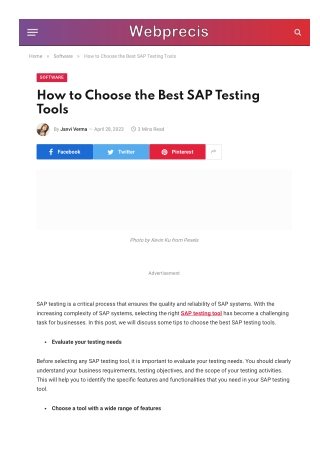 How to Choose the Best SAP Testing Tools
