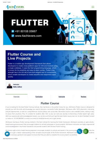 Best Flutter Developer Course