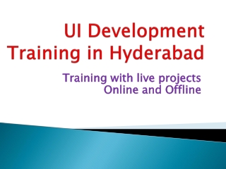 UI Development Training in Hyderabad