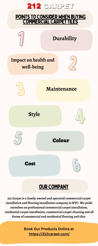 Points to Consider When Buying Commercial Carpet Tiles