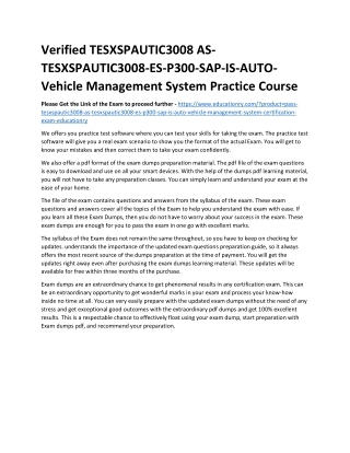 TESXSPAUTIC3008 AS-TESXSPAUTIC3008-ES-P300-SAP-IS-AUTO-Vehicle Management System