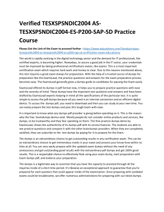 TESXSPSNDIC2004 AS-TESXSPSNDIC2004-ES-P200-SAP-SD