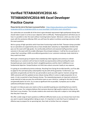 TETABIADEVIC2016 AS-TETABIADEVIC2016-MS Excel Developer