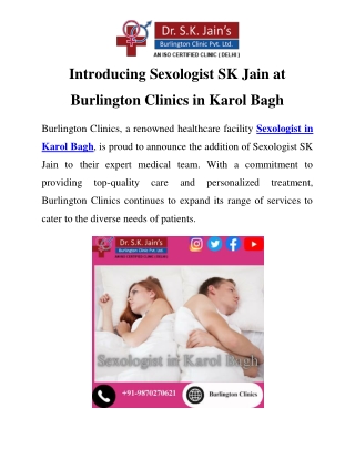 Sexologist in Karol Bagh Call-9870270621